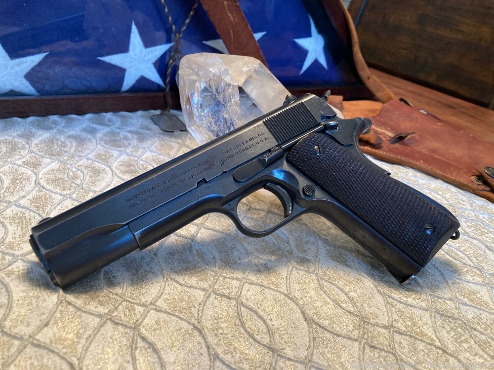Colt 1911A1 .45 Pistol 1939 NAVY “Holy Grail” “RARE” WW2 Historical ICON-img-65