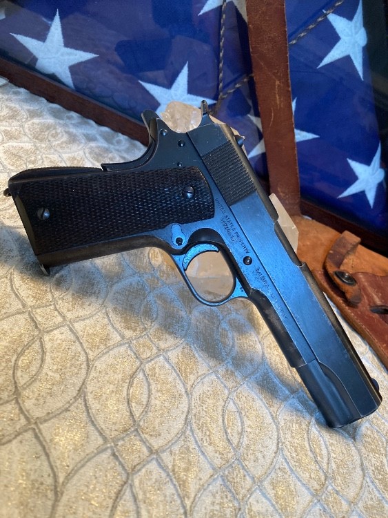 Colt 1911A1 .45 Pistol 1939 NAVY “Holy Grail” “RARE” WW2 Historical ICON-img-2