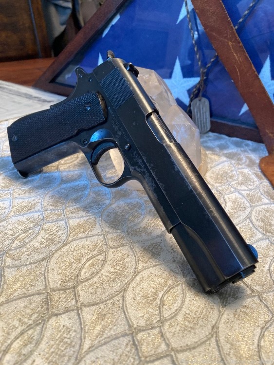 Colt 1911A1 .45 Pistol 1939 NAVY “Holy Grail” “RARE” WW2 Historical ICON-img-4