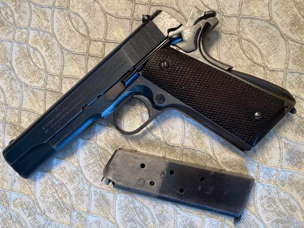 Colt 1911A1 .45 Pistol 1939 NAVY “Holy Grail” “RARE” WW2 Historical ICON-img-9