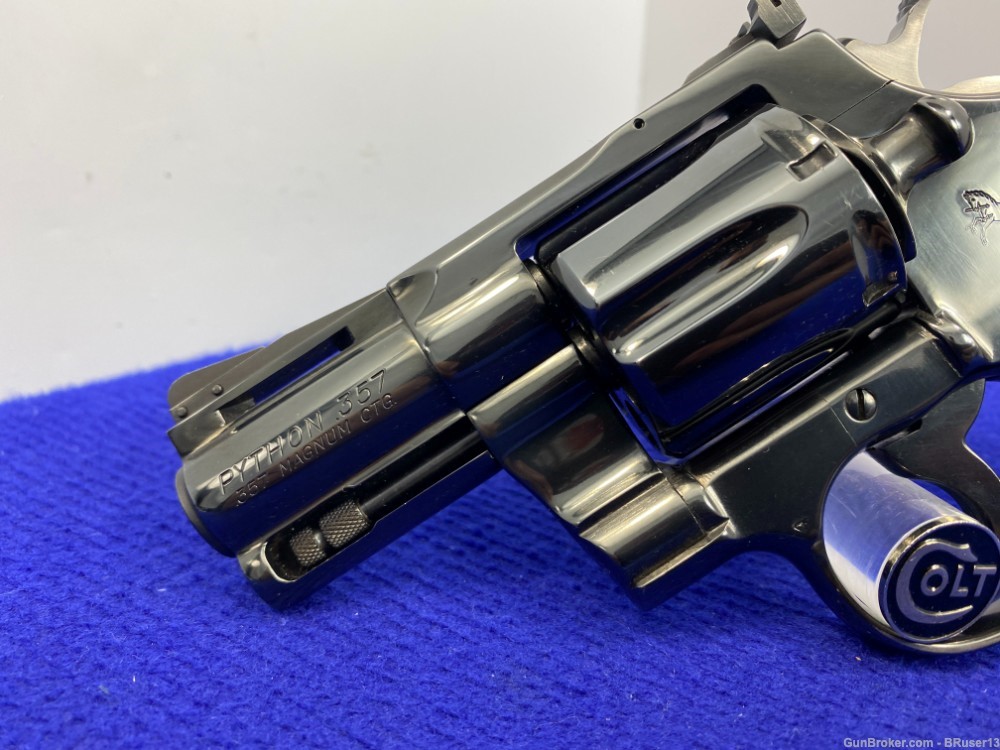 Colt Python .357 Mag Blue -COLLECTIBLE SNAKE SERIES- Desirable 2.5" Barrel -img-7