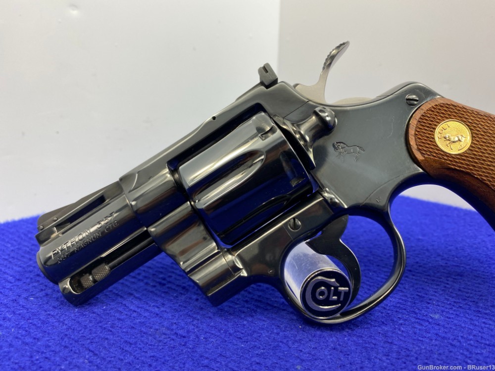 Colt Python .357 Mag Blue -COLLECTIBLE SNAKE SERIES- Desirable 2.5" Barrel -img-6