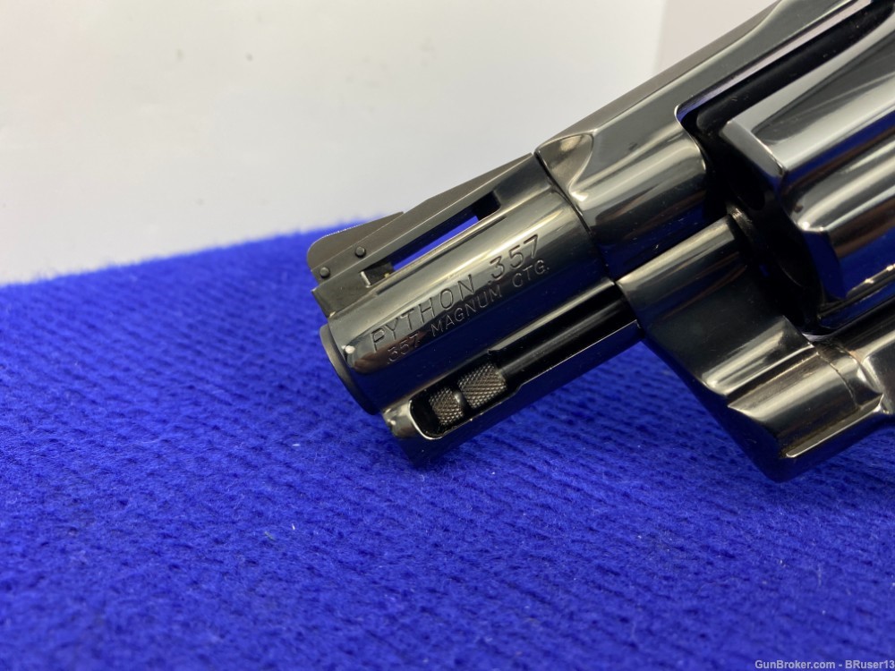 Colt Python .357 Mag Blue -COLLECTIBLE SNAKE SERIES- Desirable 2.5" Barrel -img-8