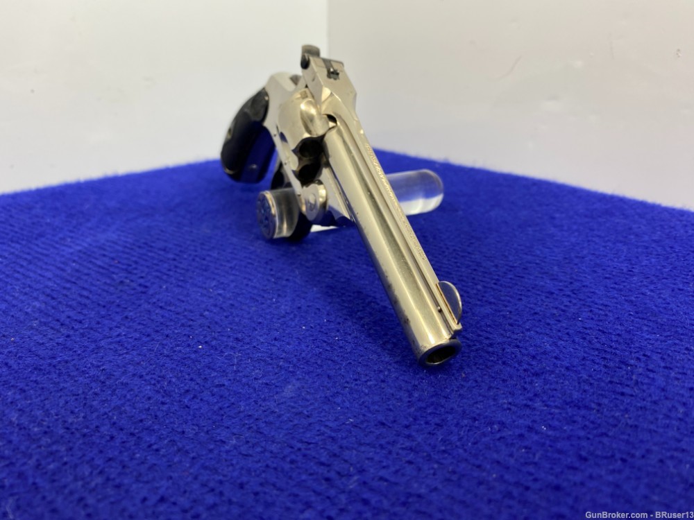 Smith Wesson 32 Double-Action 4th Model .32 S&W Nickel *ANTIQUE TOP-BREAK*-img-20