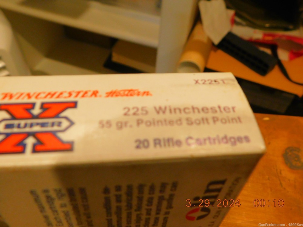 Winchester-Western Super-x- in .225 win, 55 Grn.SFT.Point Full 20 rounds-img-1