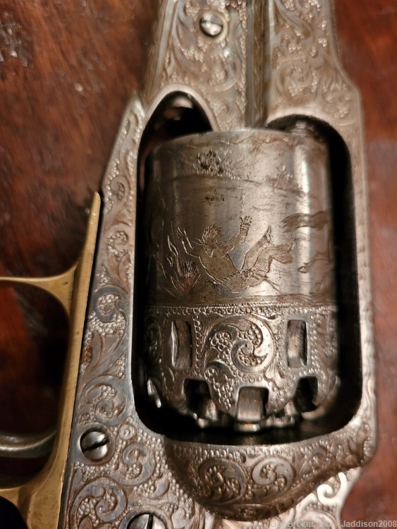 Remington New Model Army .36 Caliber Revolver 1863. Beautifully Engraved-img-3