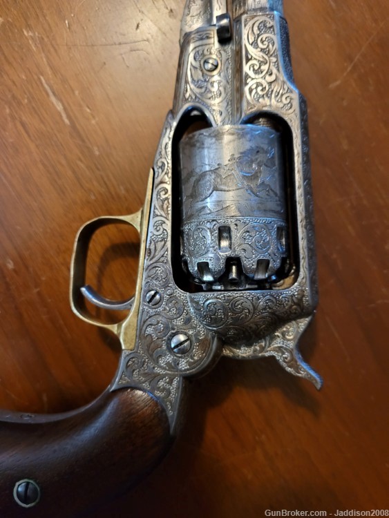Remington New Model Army .36 Caliber Revolver 1863. Beautifully Engraved-img-14