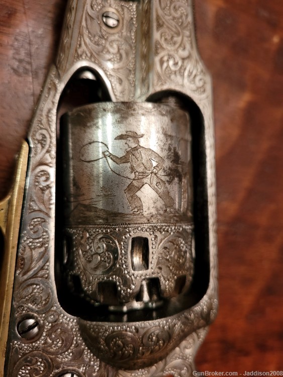 Remington New Model Army .36 Caliber Revolver 1863. Beautifully Engraved-img-2