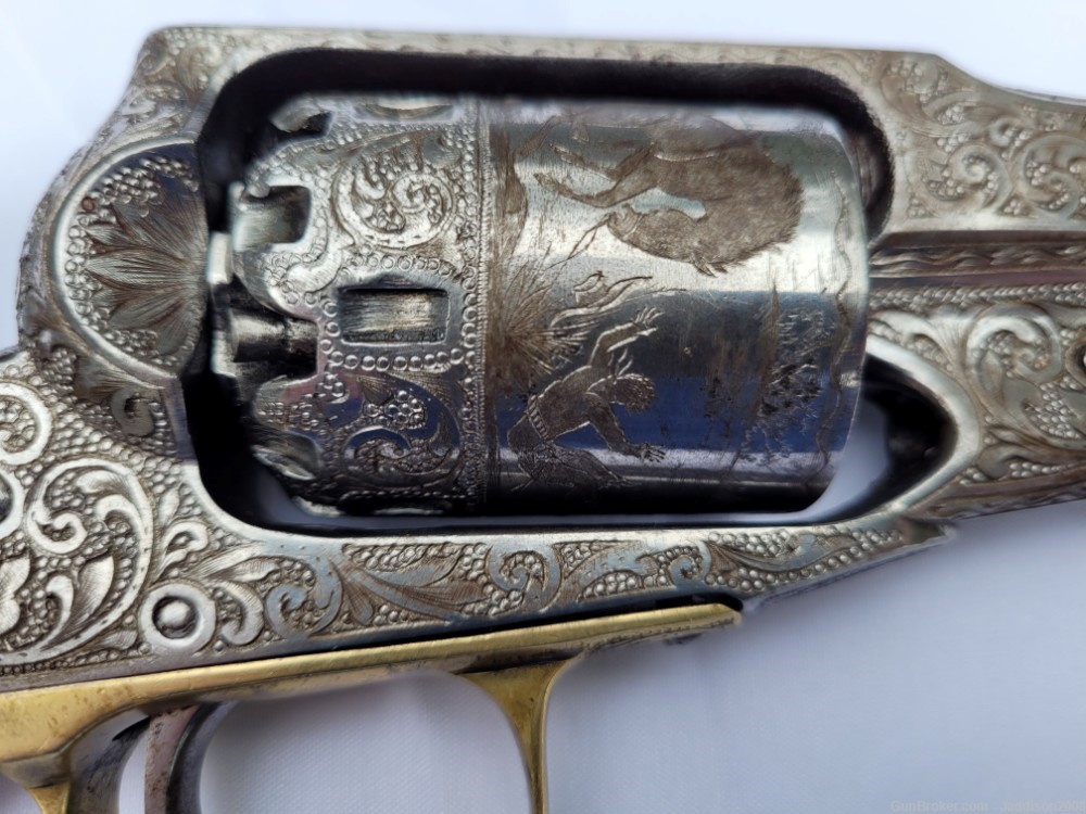 Remington New Model Army .36 Caliber Revolver 1863. Beautifully Engraved-img-12