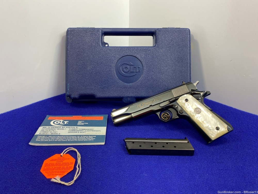 1993 Colt El Coronel .38 Super Blue *1 of ONLY 750 EVER MADE LEW HORTON*-img-0