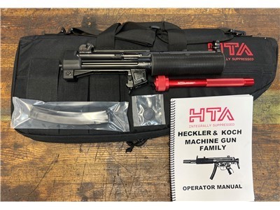 HTA/HITEC HP5SD pistol 9mm, welded Pic Rail and HTA 12” Suppressor MP5SD