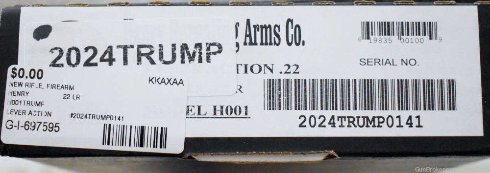 NIB H001 HENRY LEVER ACTION TRUMP 2024 EDITION 20" CLEARANCE SALE 22 .22LR-img-4