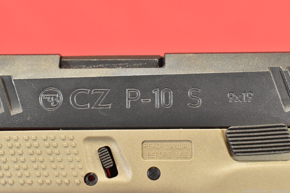 CZ P-10 S FDE 9mm 3.5" Subcompact 91561 Night Sights P10-S-img-6