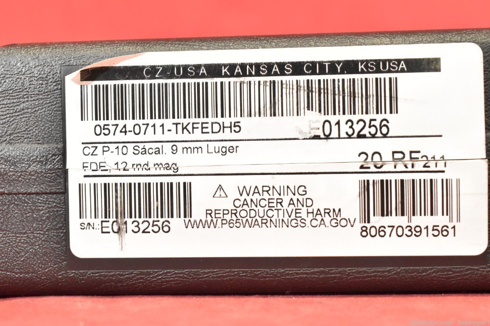 CZ P-10 S FDE 9mm 3.5" Subcompact 91561 Night Sights P10-S-img-9