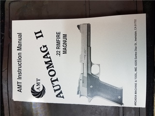 AMT Automag II 22 Magnum WMR Owners Manual-img-2