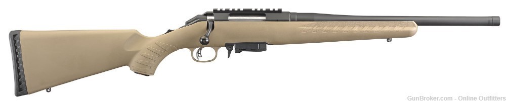 Ruger American Ranch 7.62x39 Bolt Action 16" 5+1 FDE 16976 Optic Ready-img-0