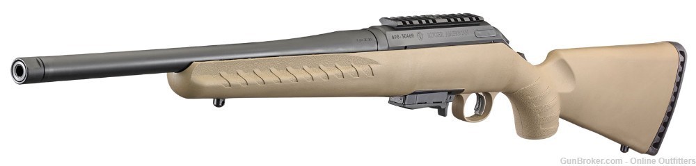Ruger American Ranch 7.62x39 Bolt Action 16" 5+1 FDE 16976 Optic Ready-img-1
