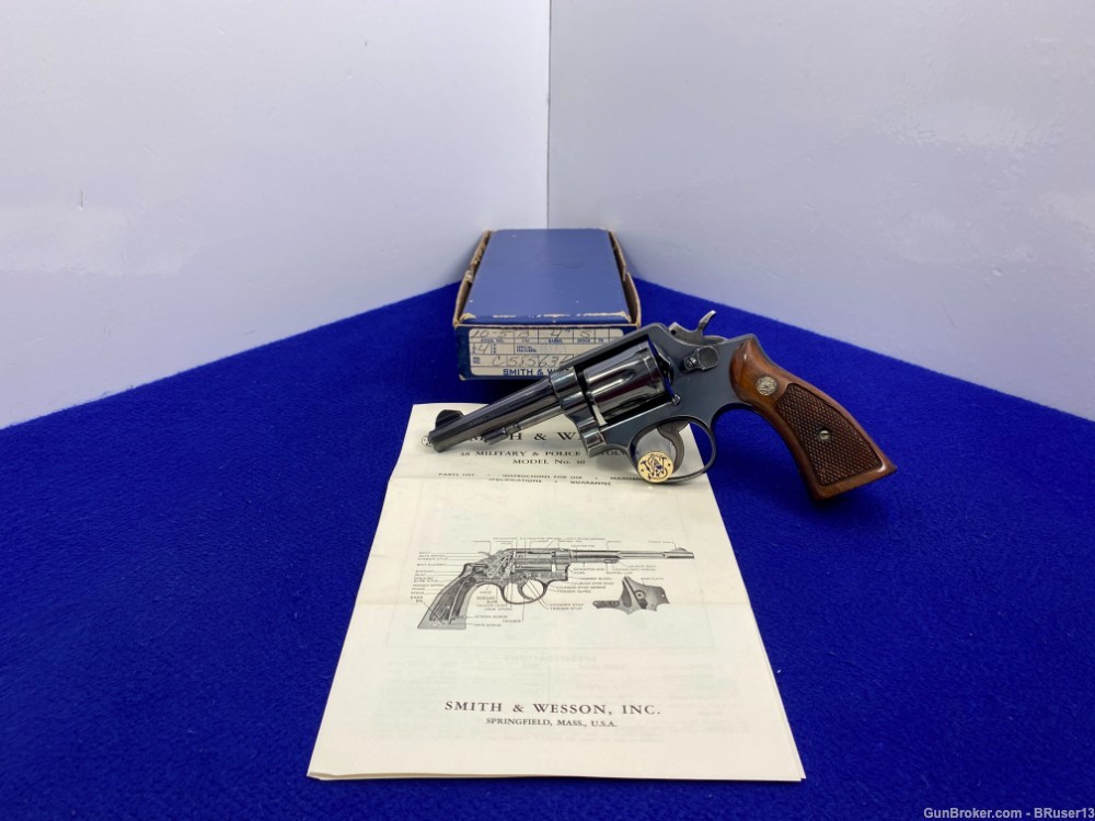 Smith Wesson 10-5 .38spl Blue 4" *MOST POPULAR HANDGUN OF THE 20TH CENTURY*-img-0