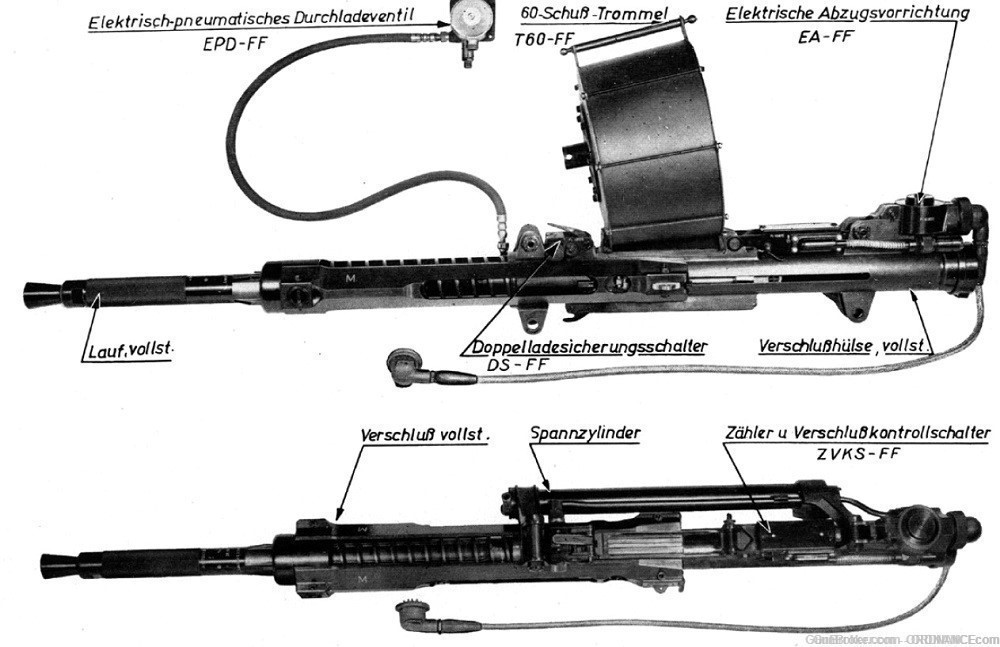 20mm German WWII T.P. round MG-FF Autocannon 20X80mm inert shell ammunition-img-8