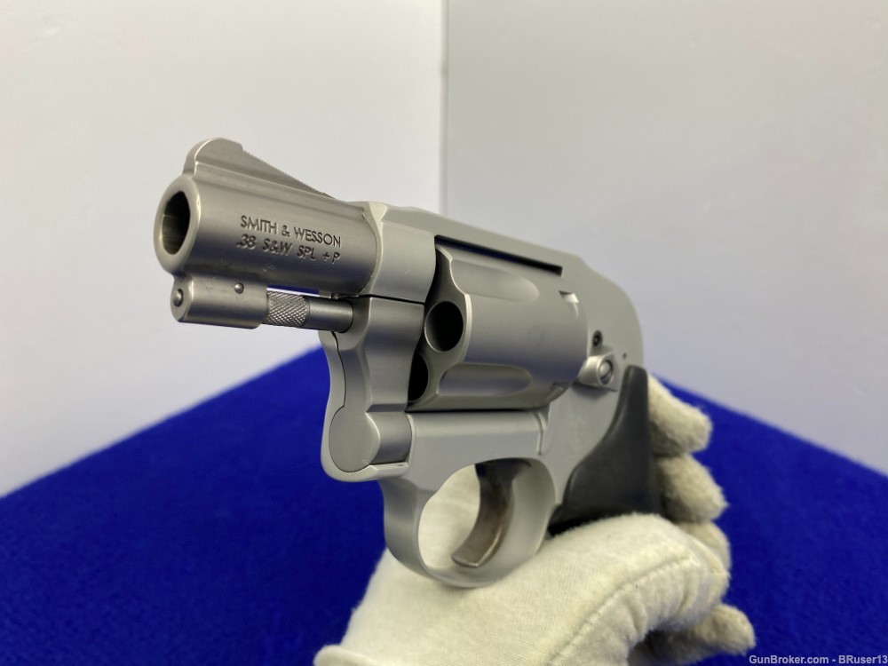 Smith Wesson 638-3 .38spl+P Stainless *SNUB-NOSED "BODYGUARD" REVOLVER*-img-44