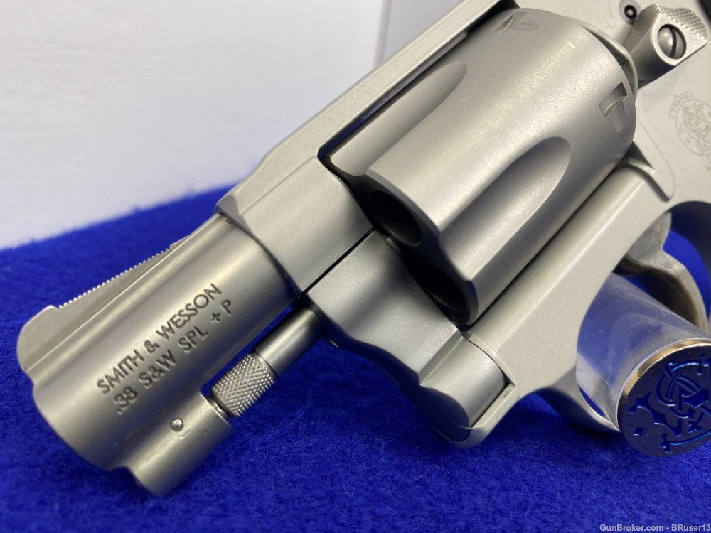 Smith Wesson 638-3 .38spl+P Stainless *SNUB-NOSED "BODYGUARD" REVOLVER*-img-11