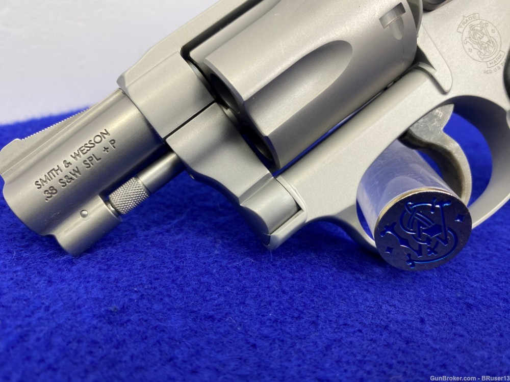 Smith Wesson 638-3 .38spl+P Stainless *SNUB-NOSED "BODYGUARD" REVOLVER*-img-10