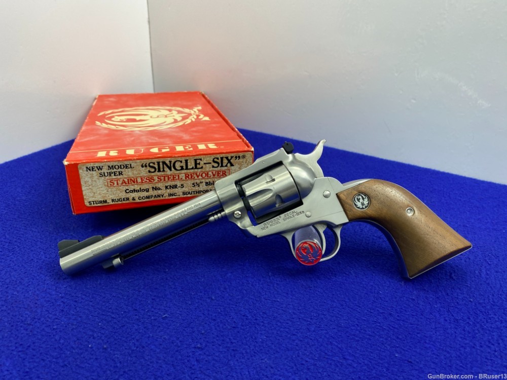 1978 Ruger New Model Super Single Six .22LR *STAINLESS CONVERTIBLE MODEL* -img-6