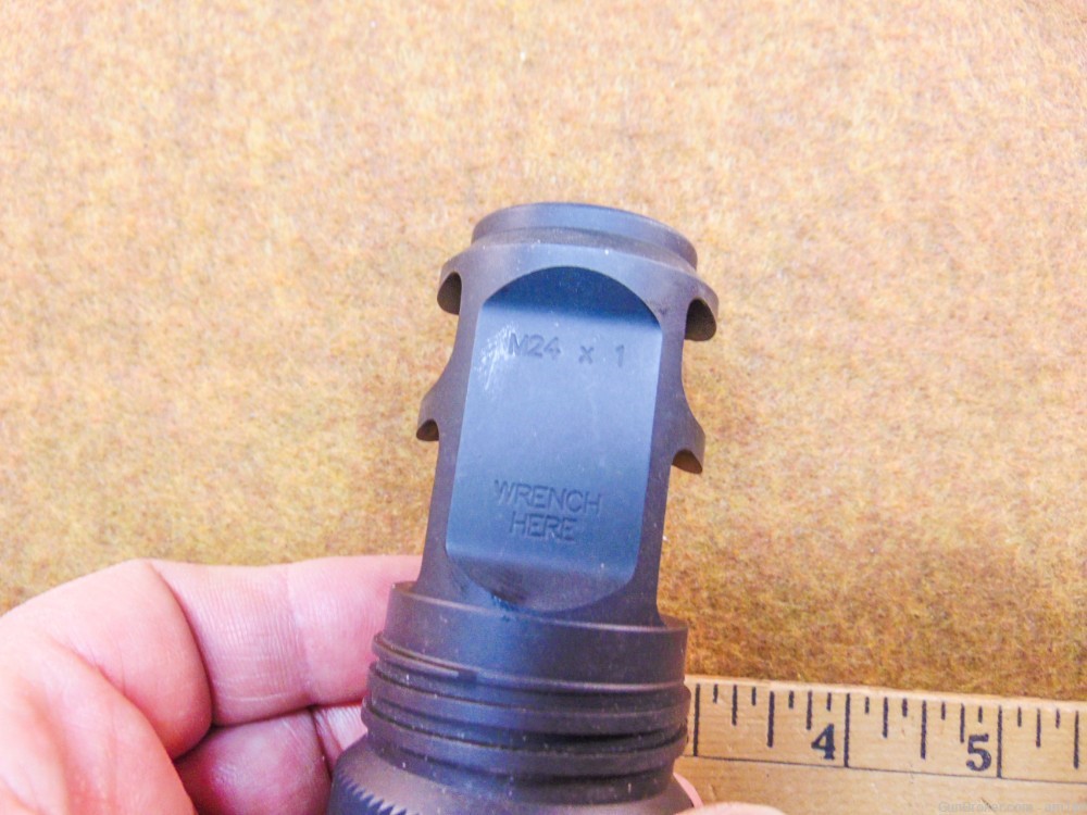 AAC CYCLOPS MUZZLE BREAK M24X1 TPI NOS 50 BMG 80 Tooth -img-6