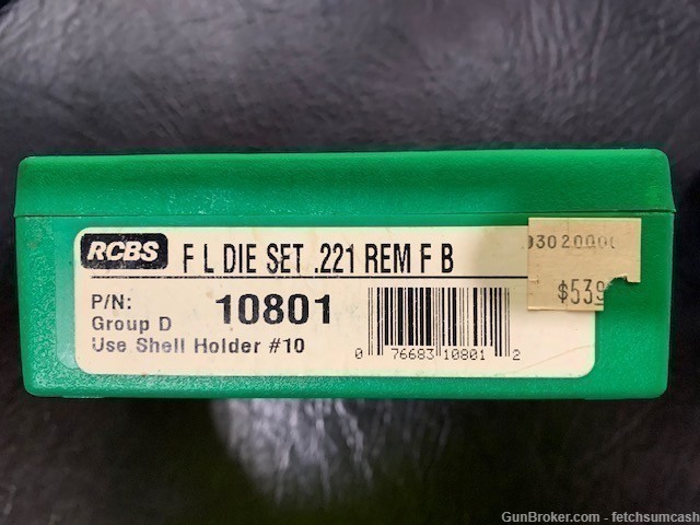 New 2 Die Set RCBS .221 Rem-img-0