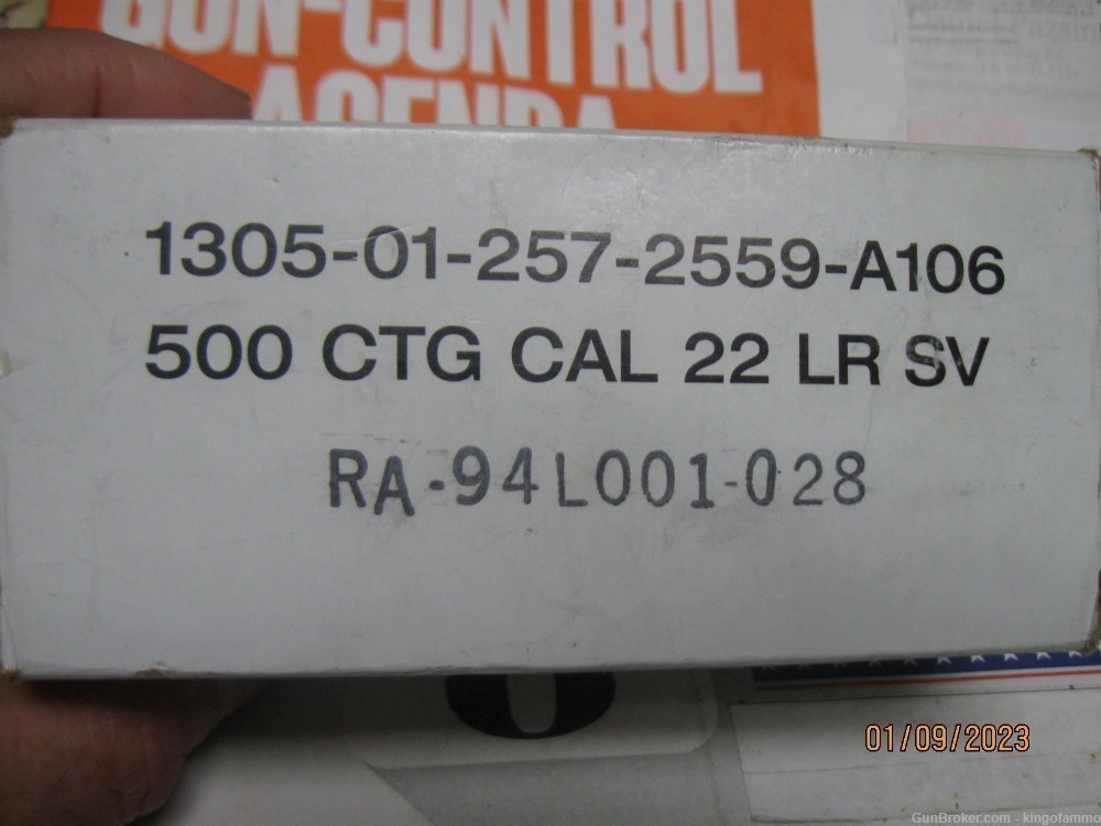 Remington White Brick 500 Rounds Match Target Mil Spec 22LR 40 gr Ammo-img-1