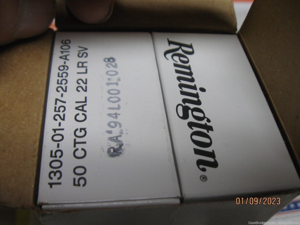 Remington White Brick 500 Rounds Match Target Mil Spec 22LR 40 gr Ammo-img-2