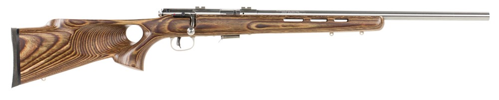 Savage 93R17 BTVSS 17 HMR Rifle 21 5+1 Natural Brown Laminate-img-1