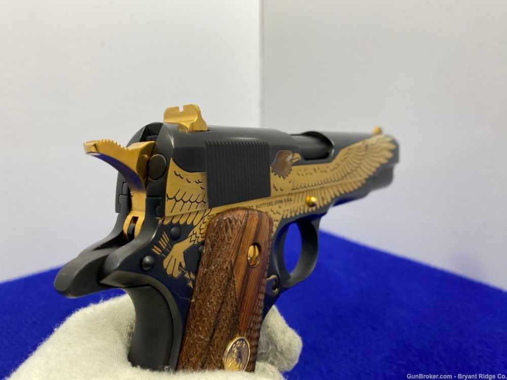 1995 Colt American Eagle Pistol .45 Auto Blue *BREATHTAKING COMMEMORATIVE*-img-29