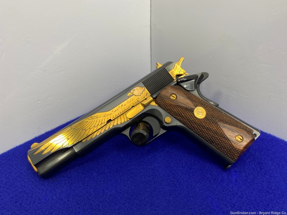 1995 Colt American Eagle Pistol .45 Auto Blue *BREATHTAKING COMMEMORATIVE*-img-5