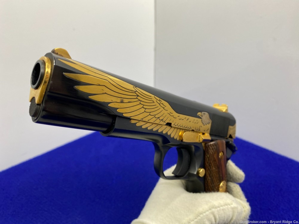 1995 Colt American Eagle Pistol .45 Auto Blue *BREATHTAKING COMMEMORATIVE*-img-36