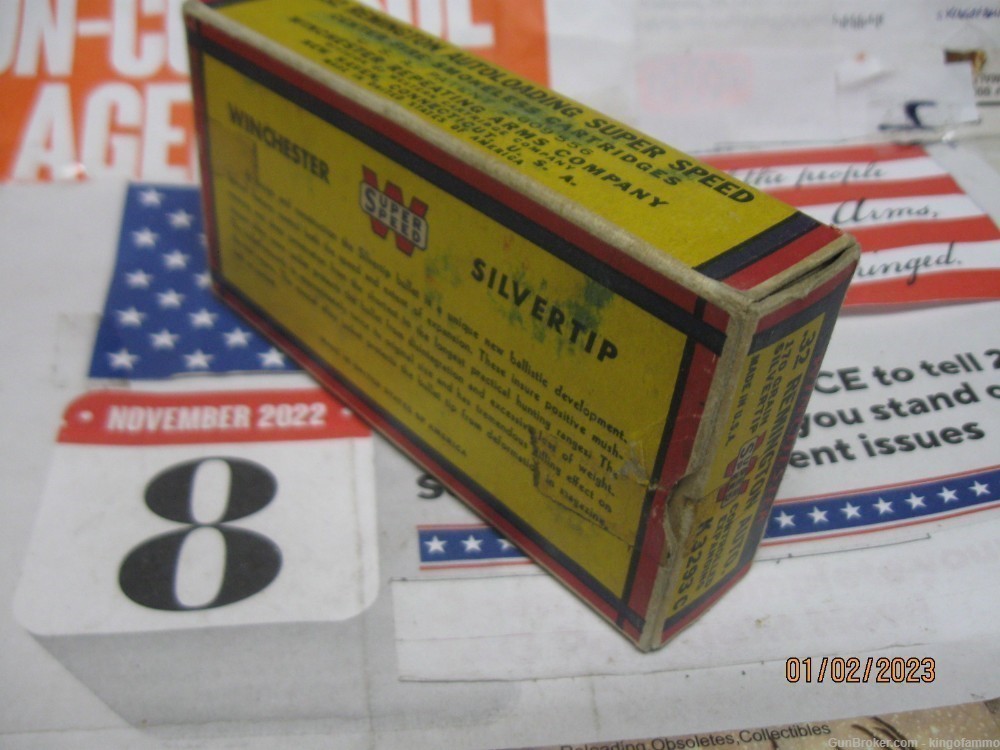 Exc Scarce Winchester BEAR Box 32 Remington 170gr SuperSpeed SILVERTIP Ammo-img-5