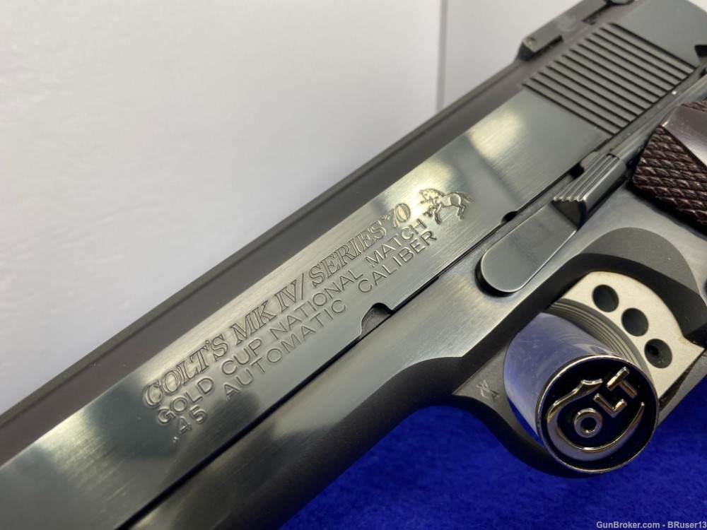 Colt Gold Cup National Match 45 5" Blue *CLASSIC MKIV SERIES 70 EXAMPLE*-img-10