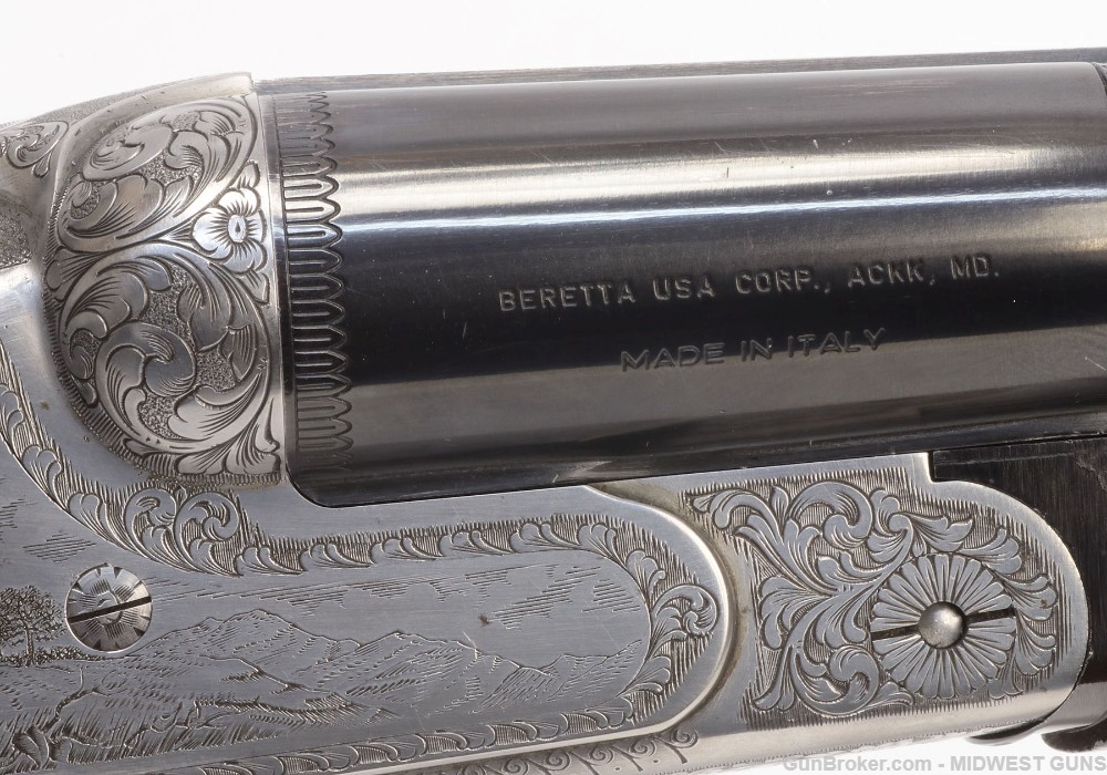 "Giovanelli" Engraved Beretta 627 EELL 12GA  with Briley 20GA tube Set 1991-img-15
