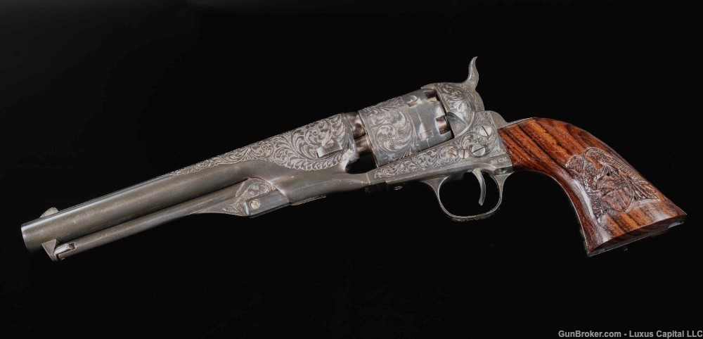 Colt 1861 Navy Engraved Black Powder Serial – N45729-img-0