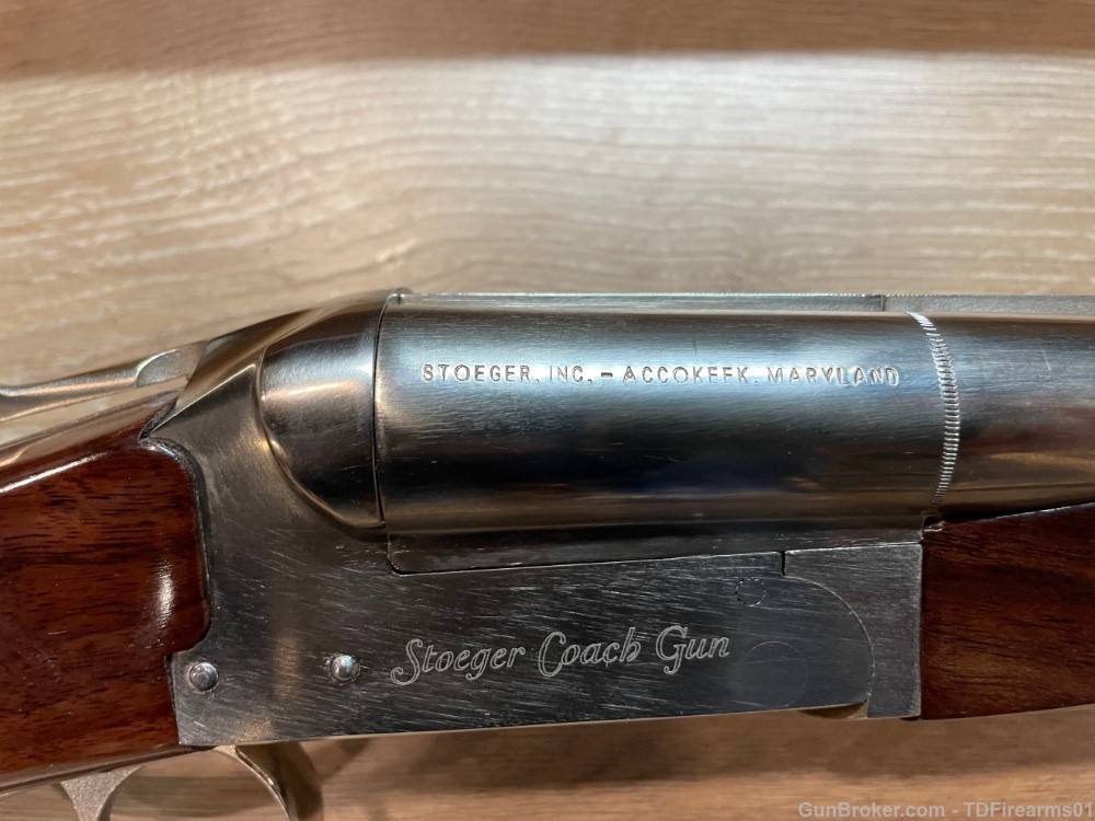 Stoeger Coach Gun Supreme 12 walnut nickel 12 gauge double trigger 31482-img-8