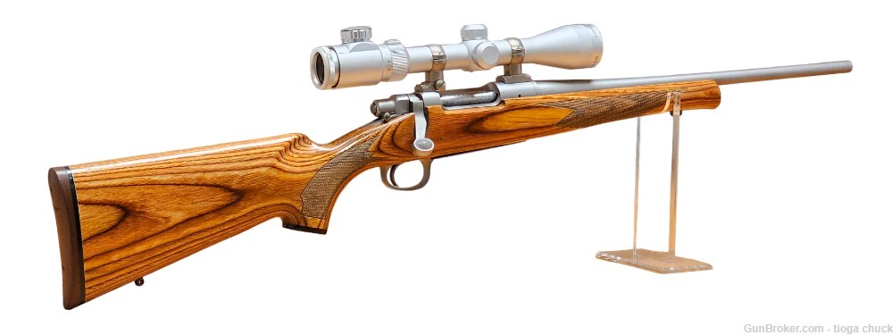 Remington Seven 7mm-08 *Brown Laminate* w/Osprey Illuminated scope-img-0