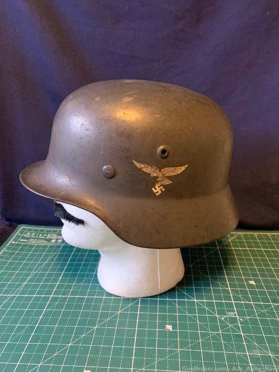 WW2 Rare Early German Luftwaffe Helmet -img-0