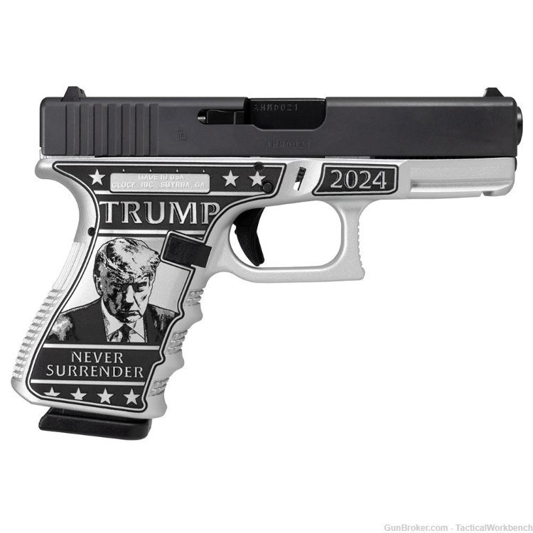 Glock 19 "Trump Mug Shot Edition", 15rd Mags, No CC Fee!-img-1