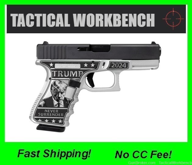 Glock 19 "Trump Mug Shot Edition", 15rd Mags, No CC Fee!-img-0