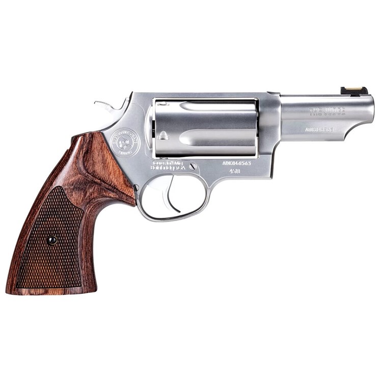 Taurus Judge Executive Grade .45 Colt/.410ga 3" Stainless/Wood 5rd Revolver-img-0