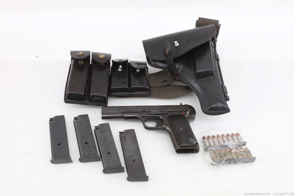Norinco 213 Tokarev China 9mm w/ FOUR Narrow Mags Holster Rig C&R NoReserve-img-0