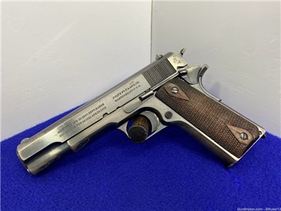 1917 Colt Commercial Government .45acp *INSCRIBED TO WWI PILOT* Incredible