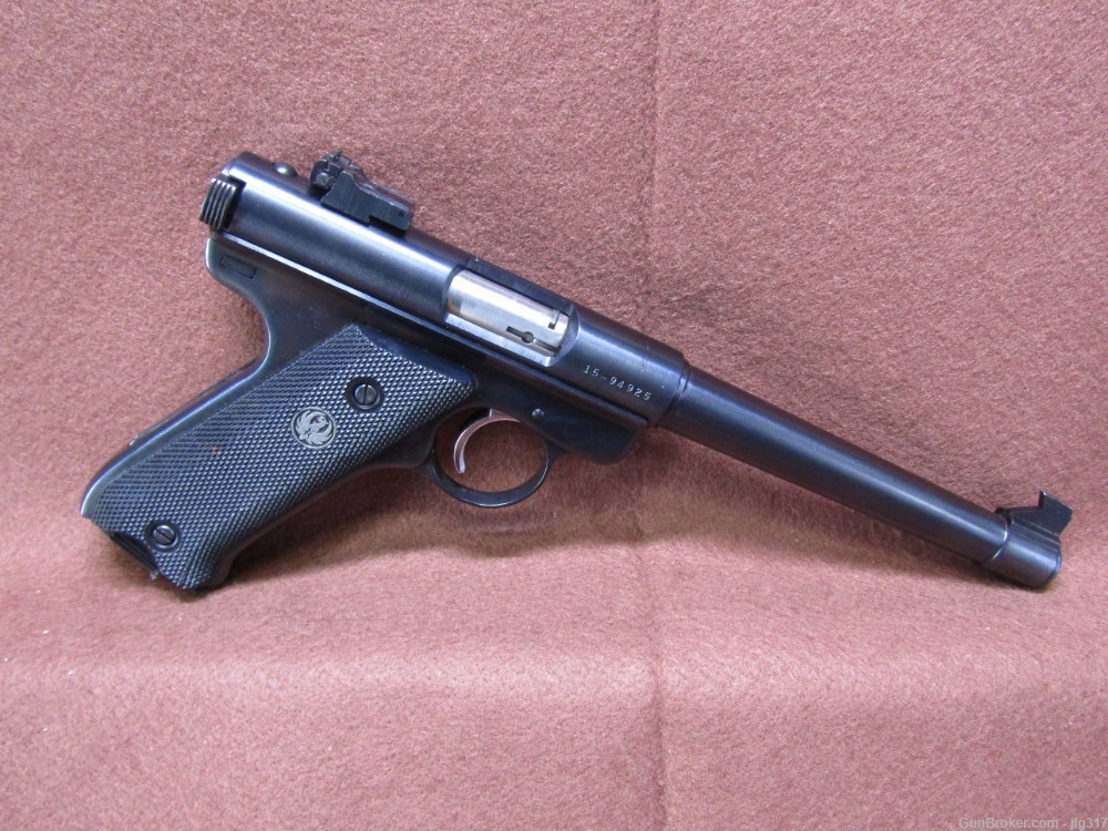 Ruger Mark I 22 LR Semi Auto Pistol Thumb Safety 10 RD Mag Made 1979-img-0