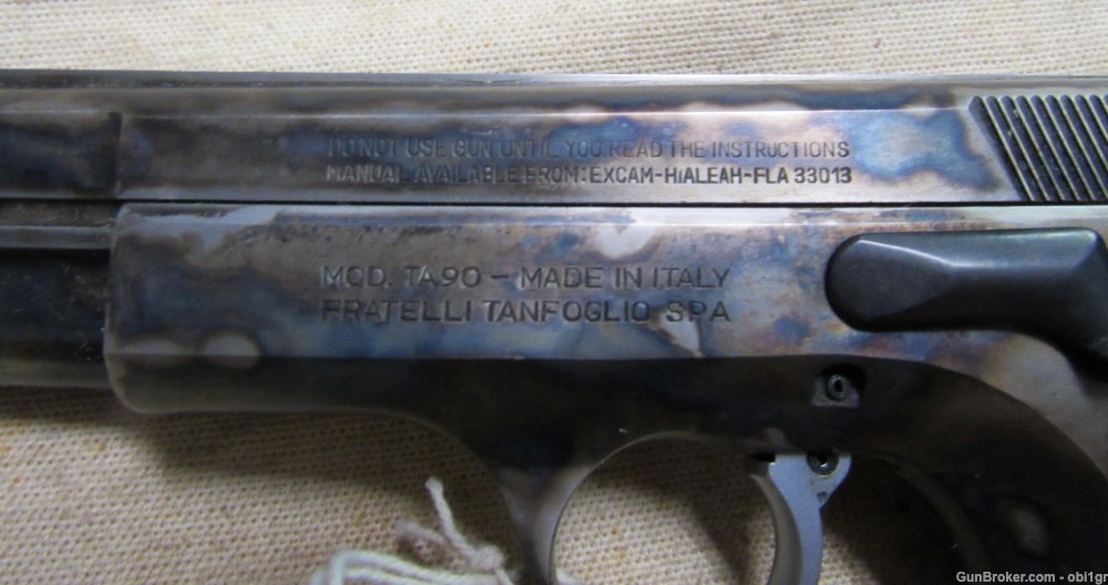 Scarce Factor Case Color Italian Tangfolio 9mm TA 90 Pistol .01 NR-img-9