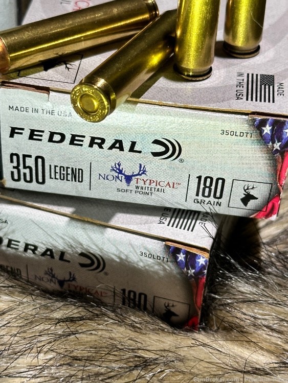 350 LEGEND 80 Rounds Federal Non Typical Whitetail 180 SP 2100 fps-img-2